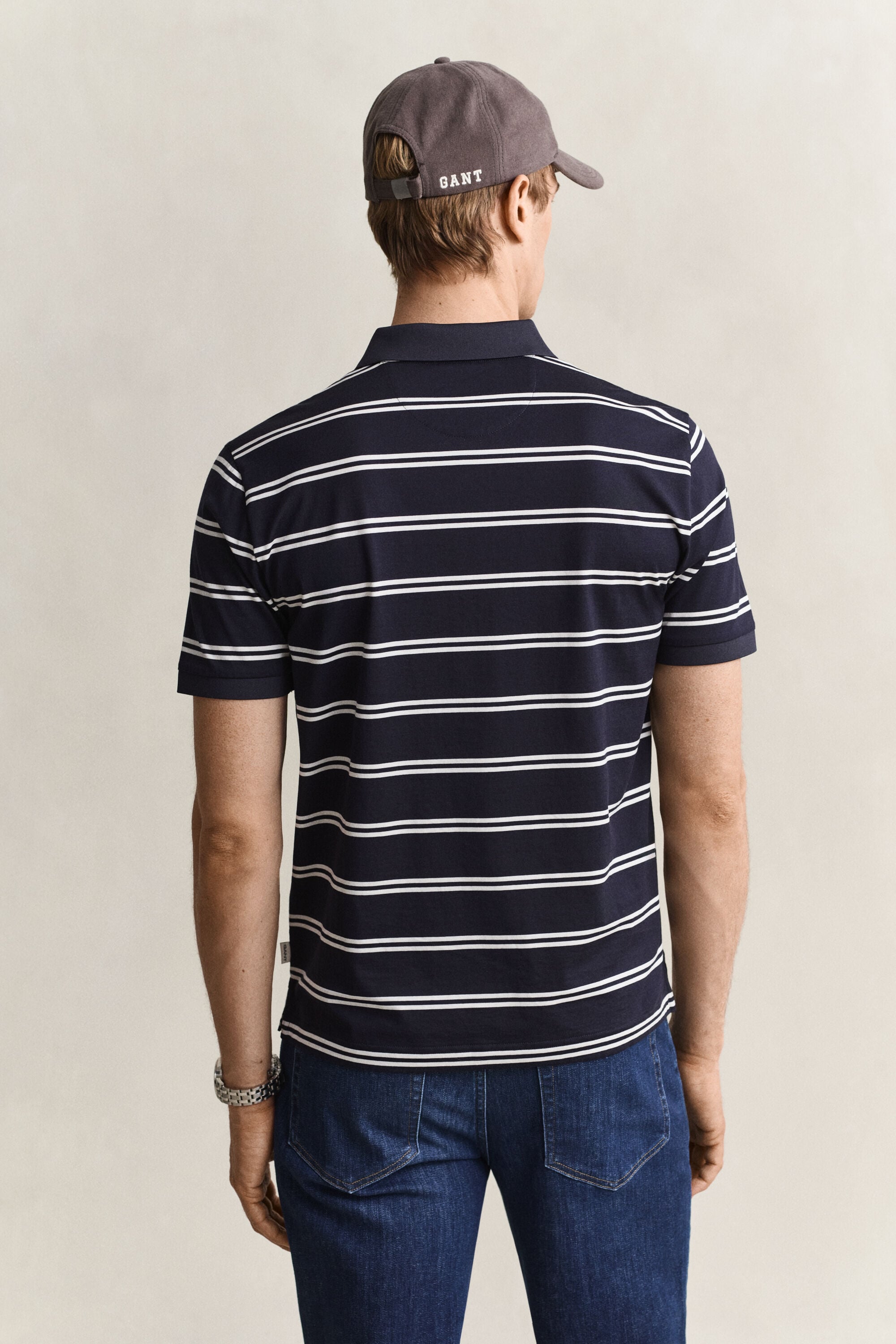 Gestreiftes Poloshirt aus Pima-Baumwolle