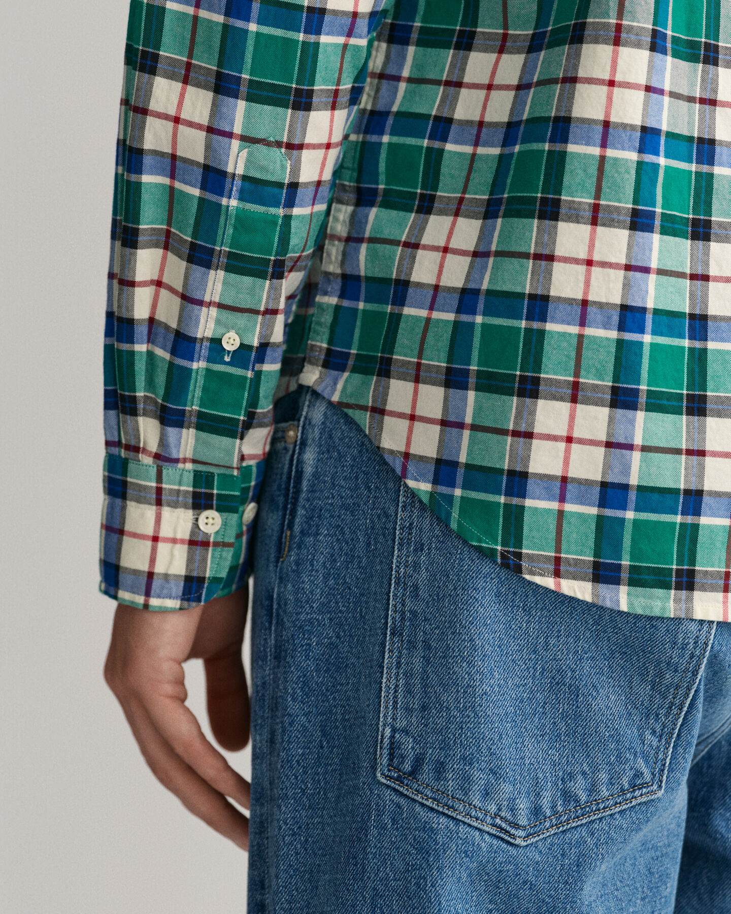 Regular Fit Oxford-Hemd mit Karomuster