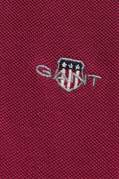 Girls Shield Polo Dress — VIBRANT BURGUNDY 1