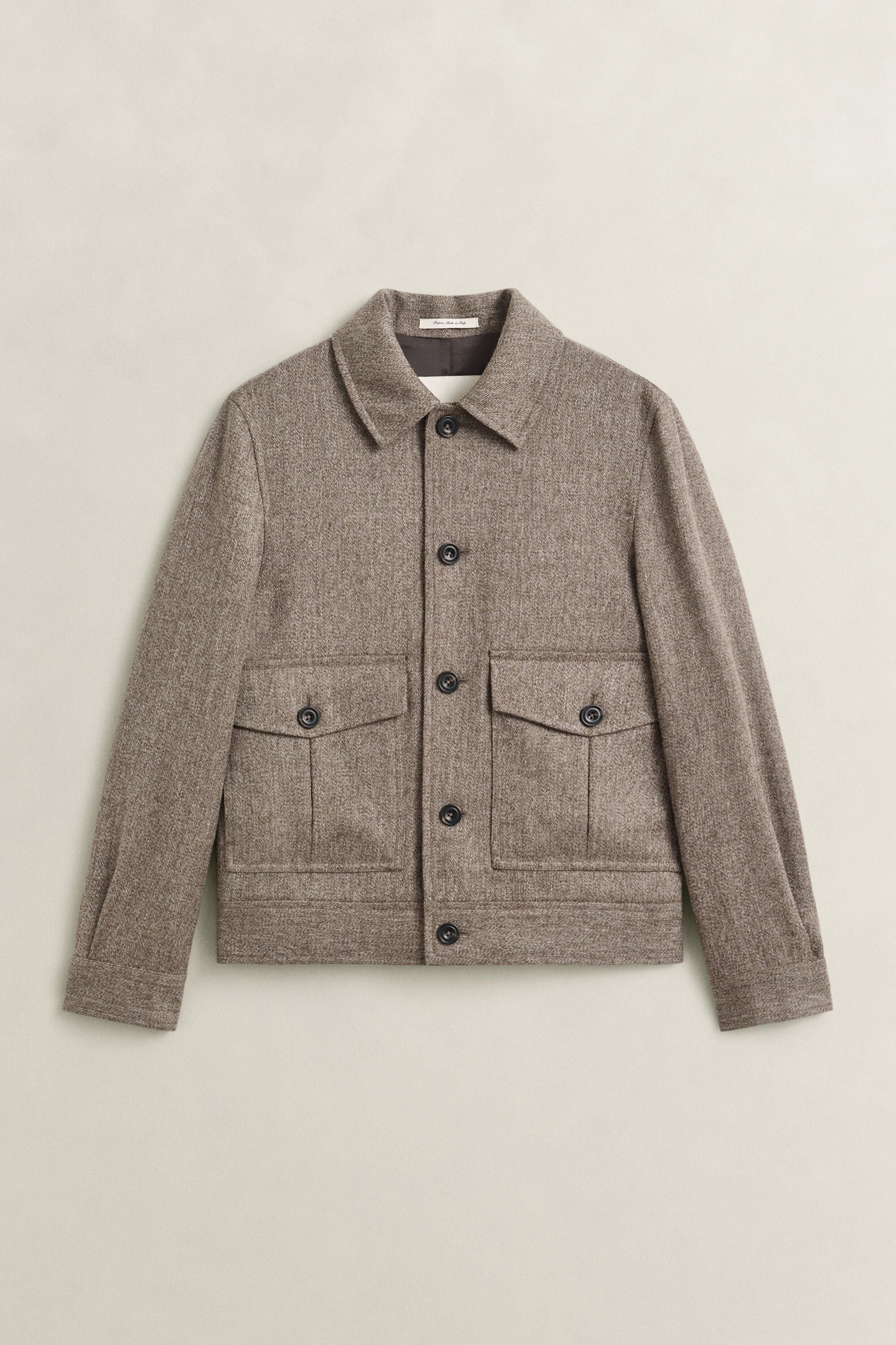 Wolljacke aus Melange-Garn