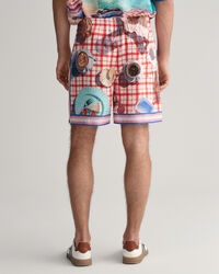 Seiden-Shorts mit Print