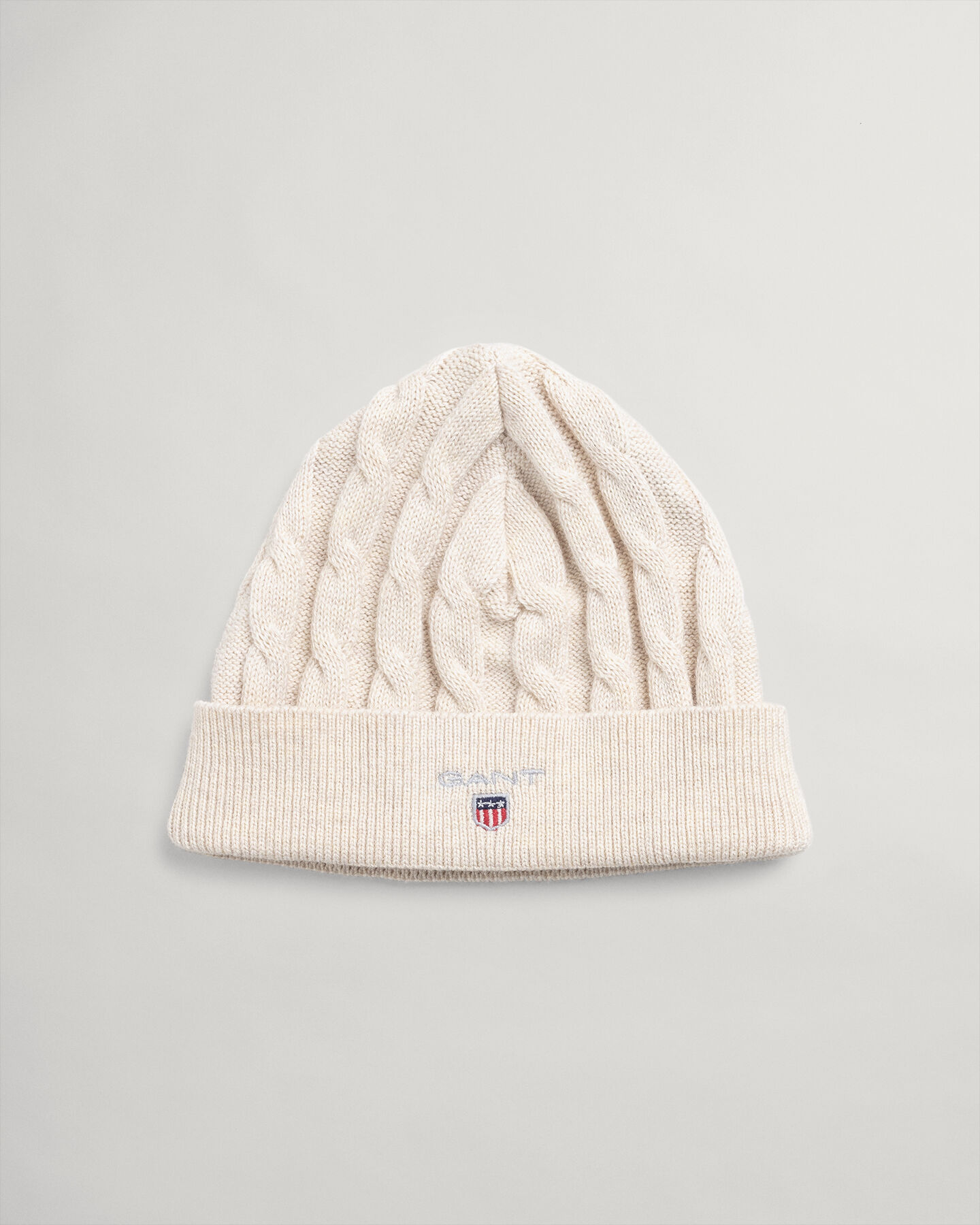 Baby Baumwoll-Beanie mit Zopfmuster