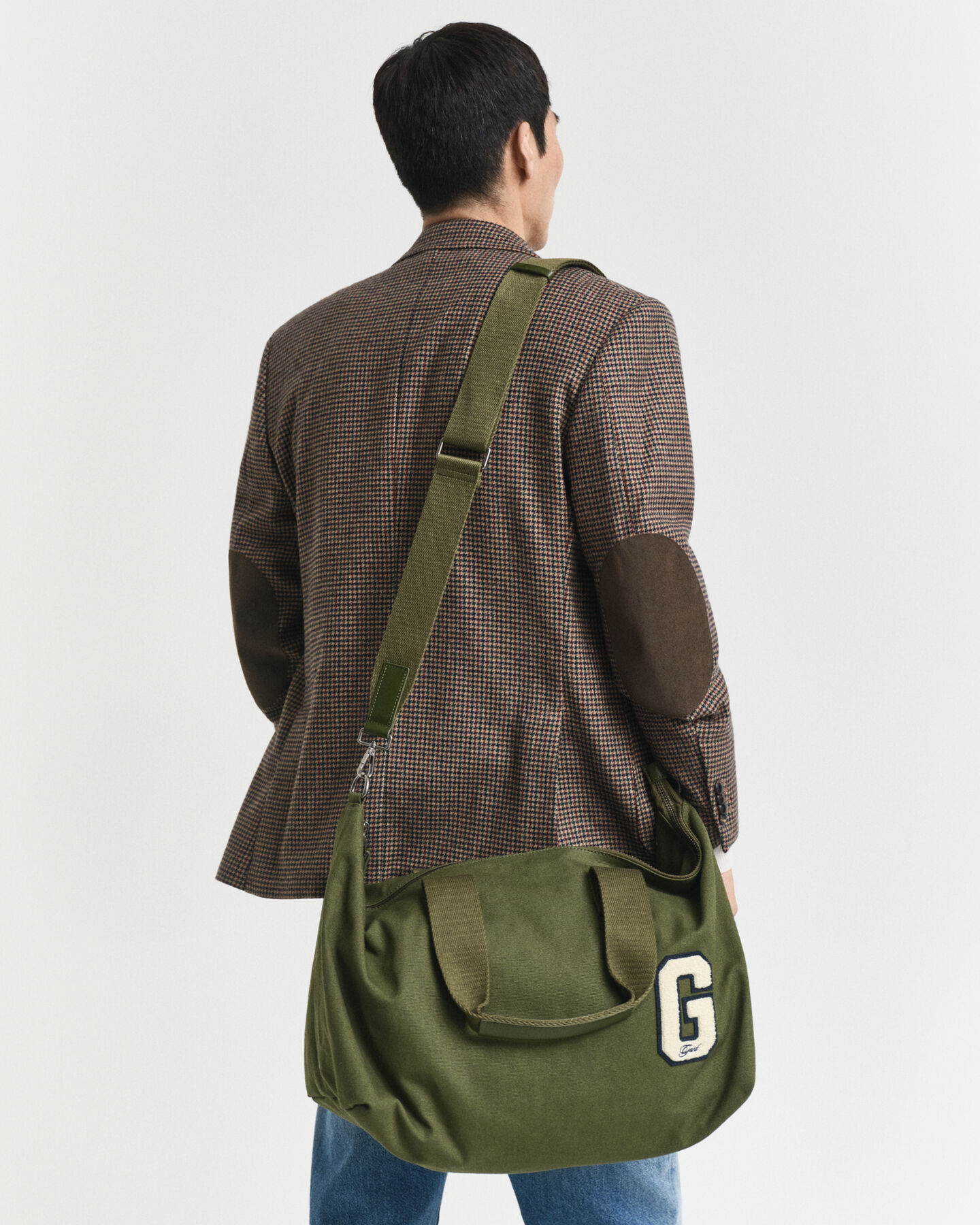 G Badge Duffel Bag aus Baumwollcanvas