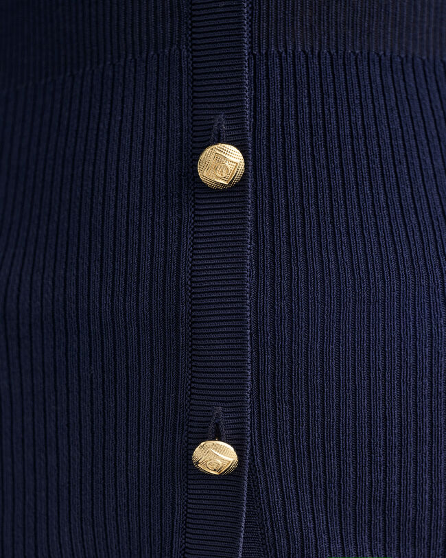 Gerippte Strickjacke