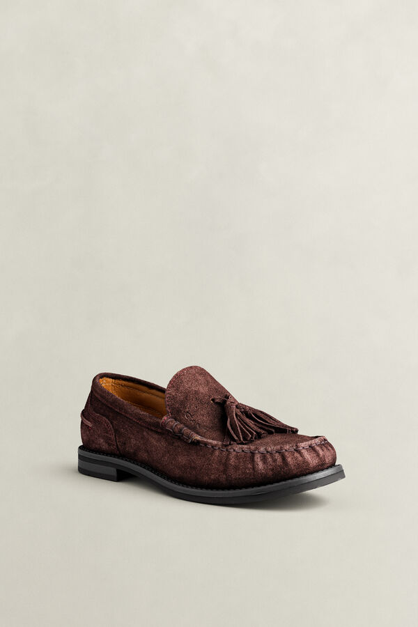 Gracelyn Suede Loafers — DEEP GRAPE WINE