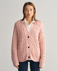 Textured Baumwoll Strickjacke