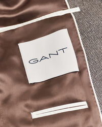 Slim Fit Herringbone Flanell Anzugsakko