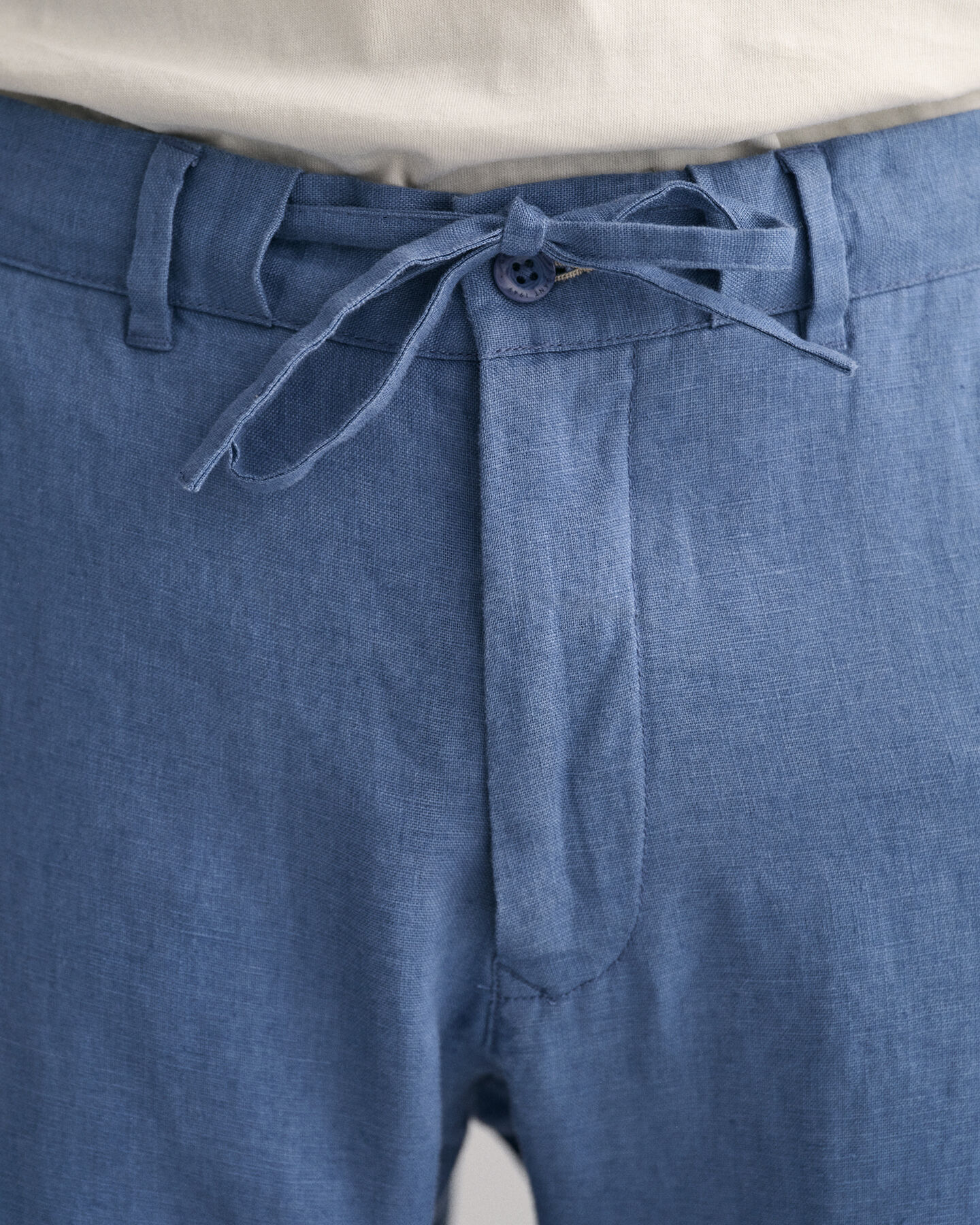 Relaxed Fit Leinen Kordelzughose