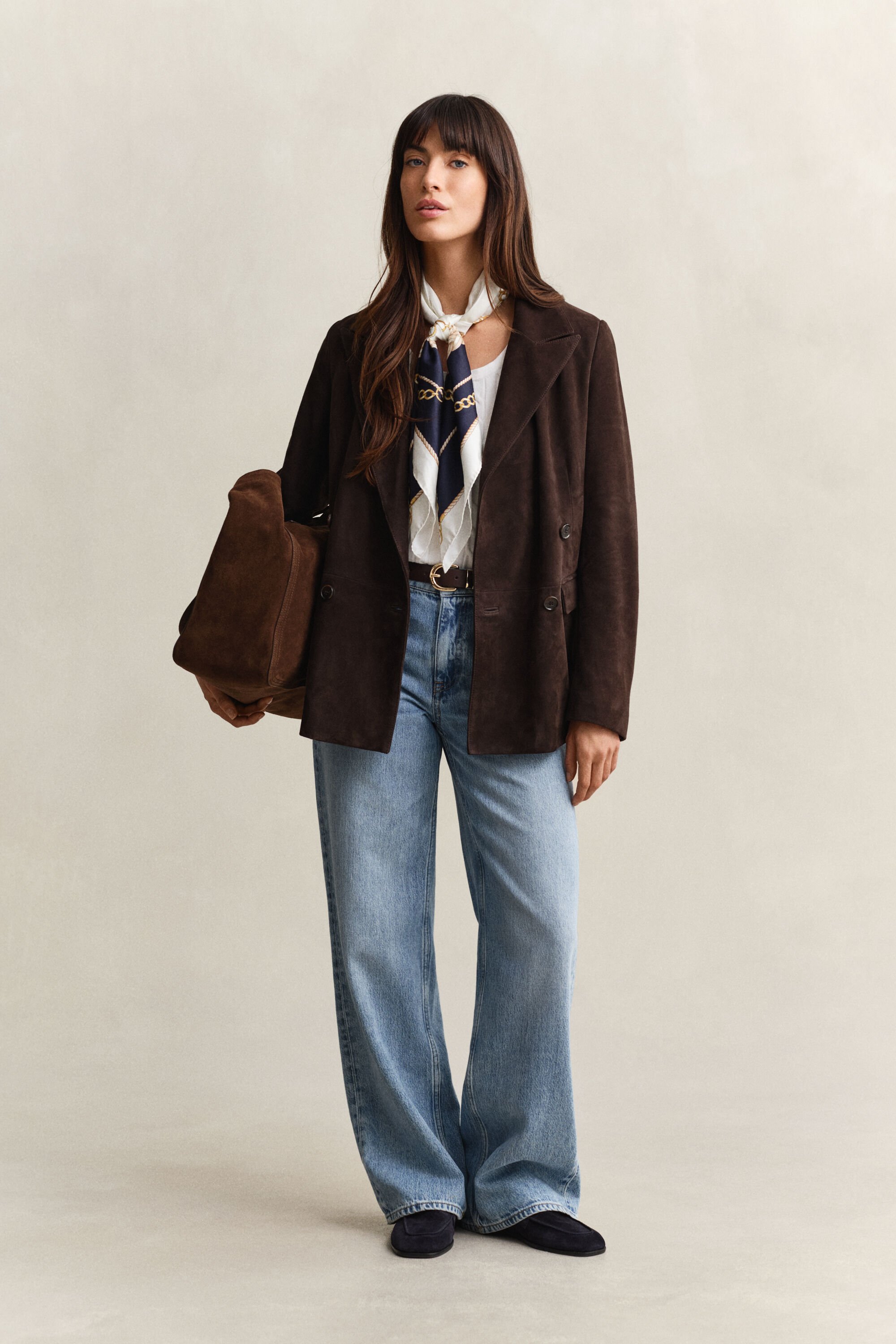 Club Blazer aus Veloursleder