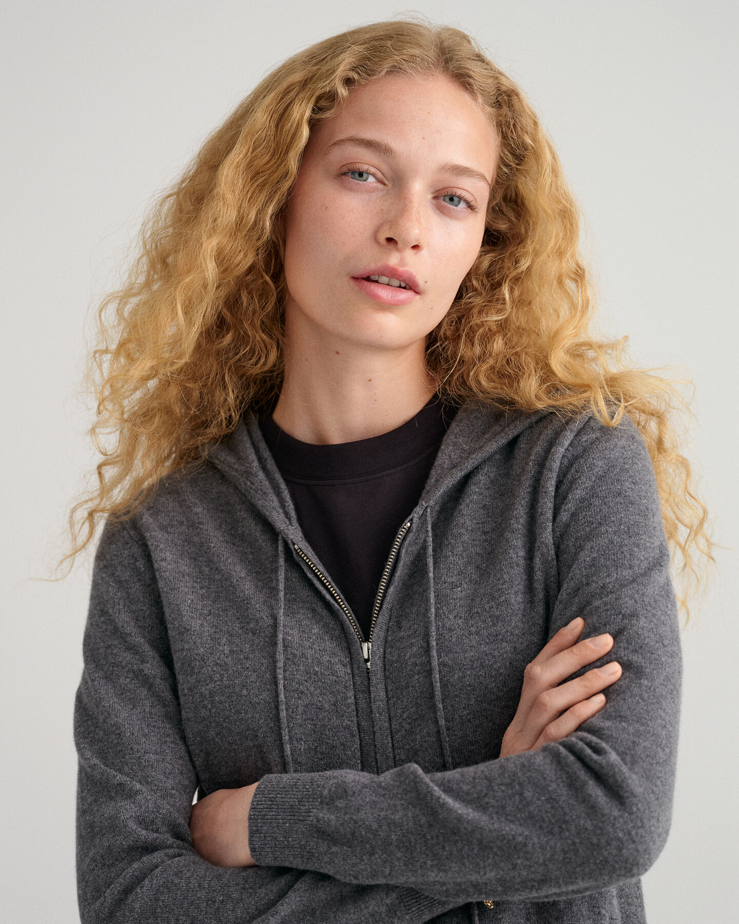 Sweatjacke aus Super Fine Lambswool