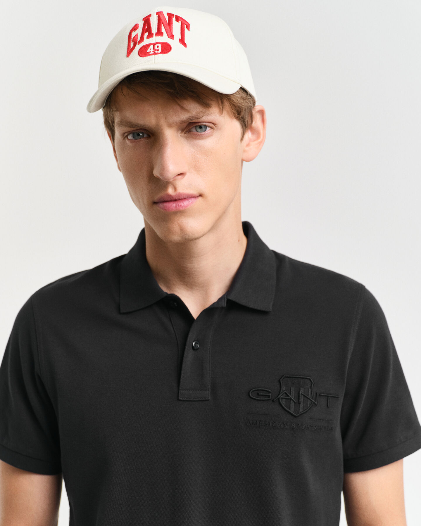 Tonal Shield Poloshirt