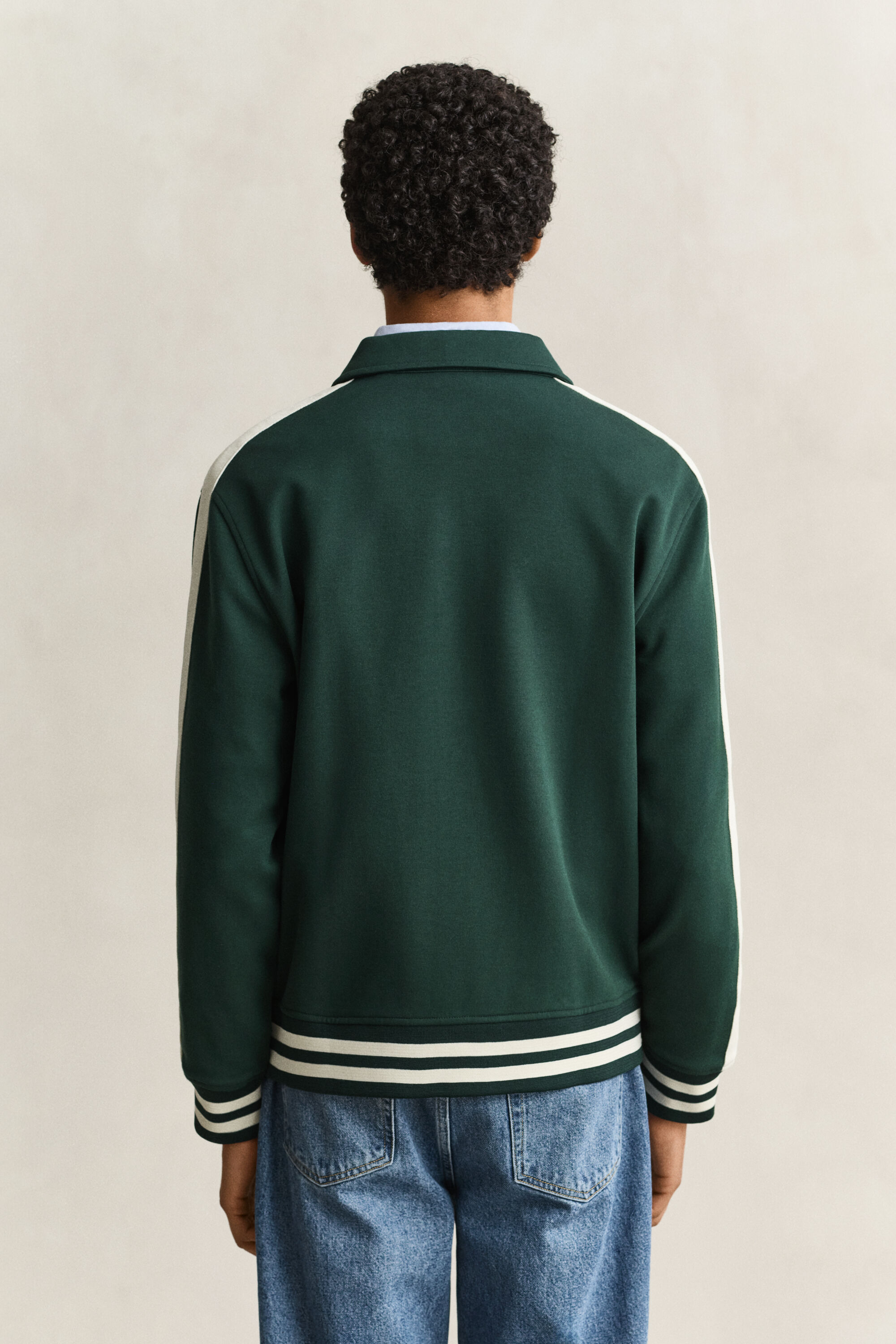 Interlock Jacke mit Knopfleiste