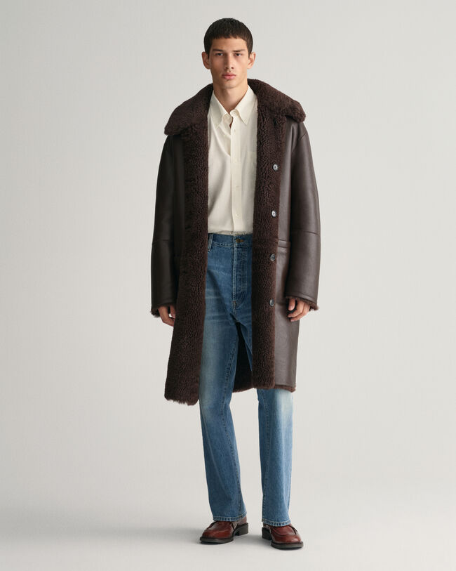 Shearling-Mantel