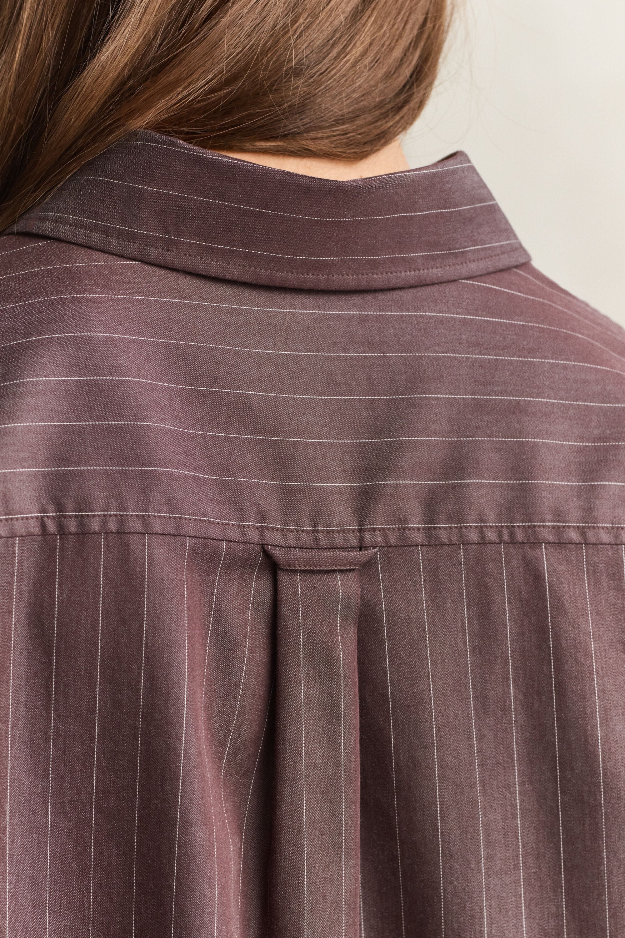 Relaxed Fit Popeline Bluse mit Streifen