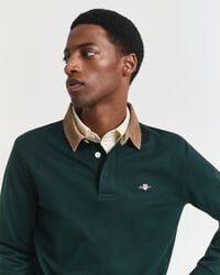 Heavy Rugger mit Cord-Kragen