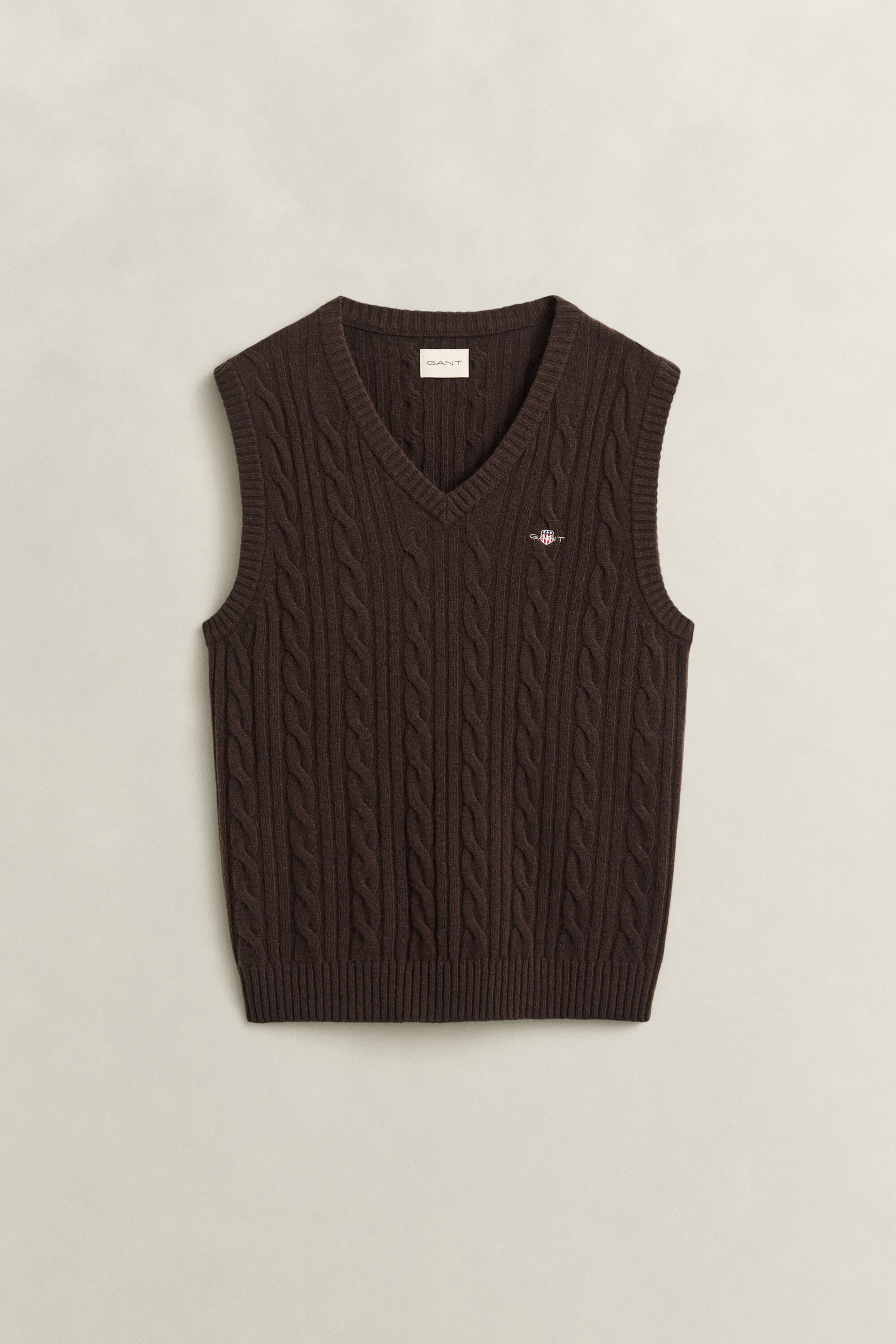 Zopfstrick Pullunder aus Lambswool