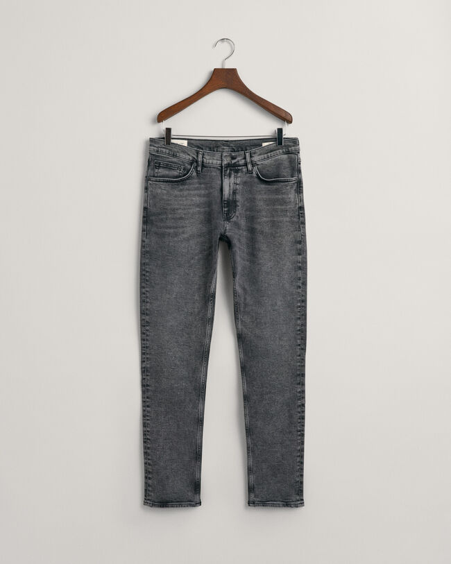 Regular Fit Black Wash Jeans - GANT