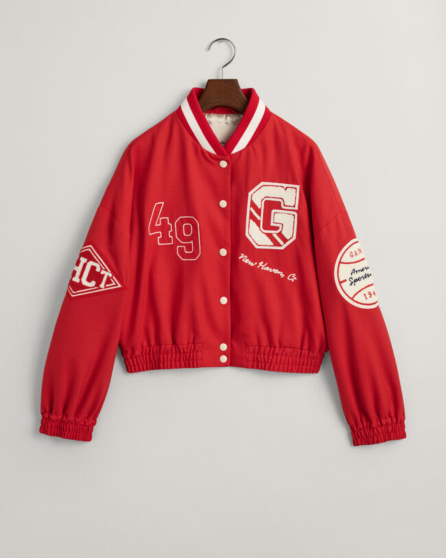 Verkürzte Varsity Jacke