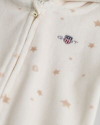 Baby Velours Strampler mit Print