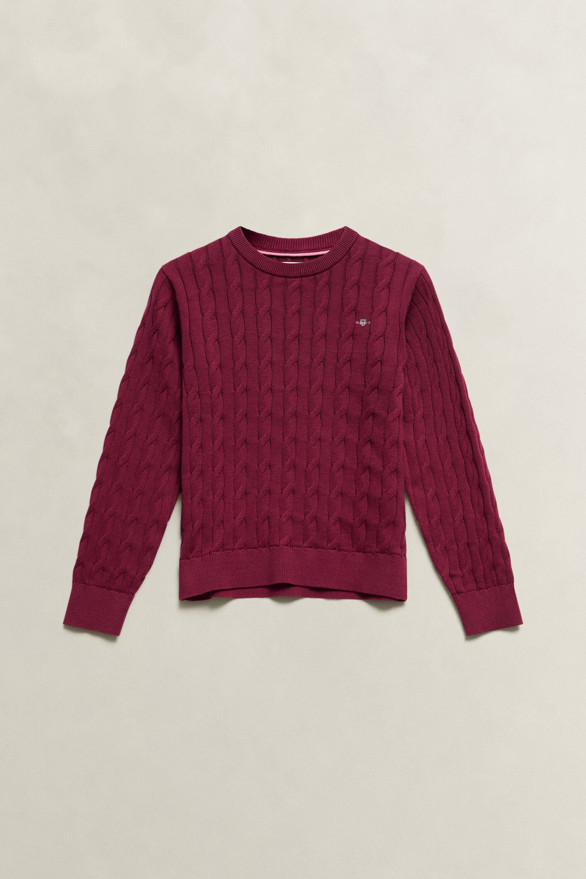 Teen Girls Shield Zopfstrickpullover