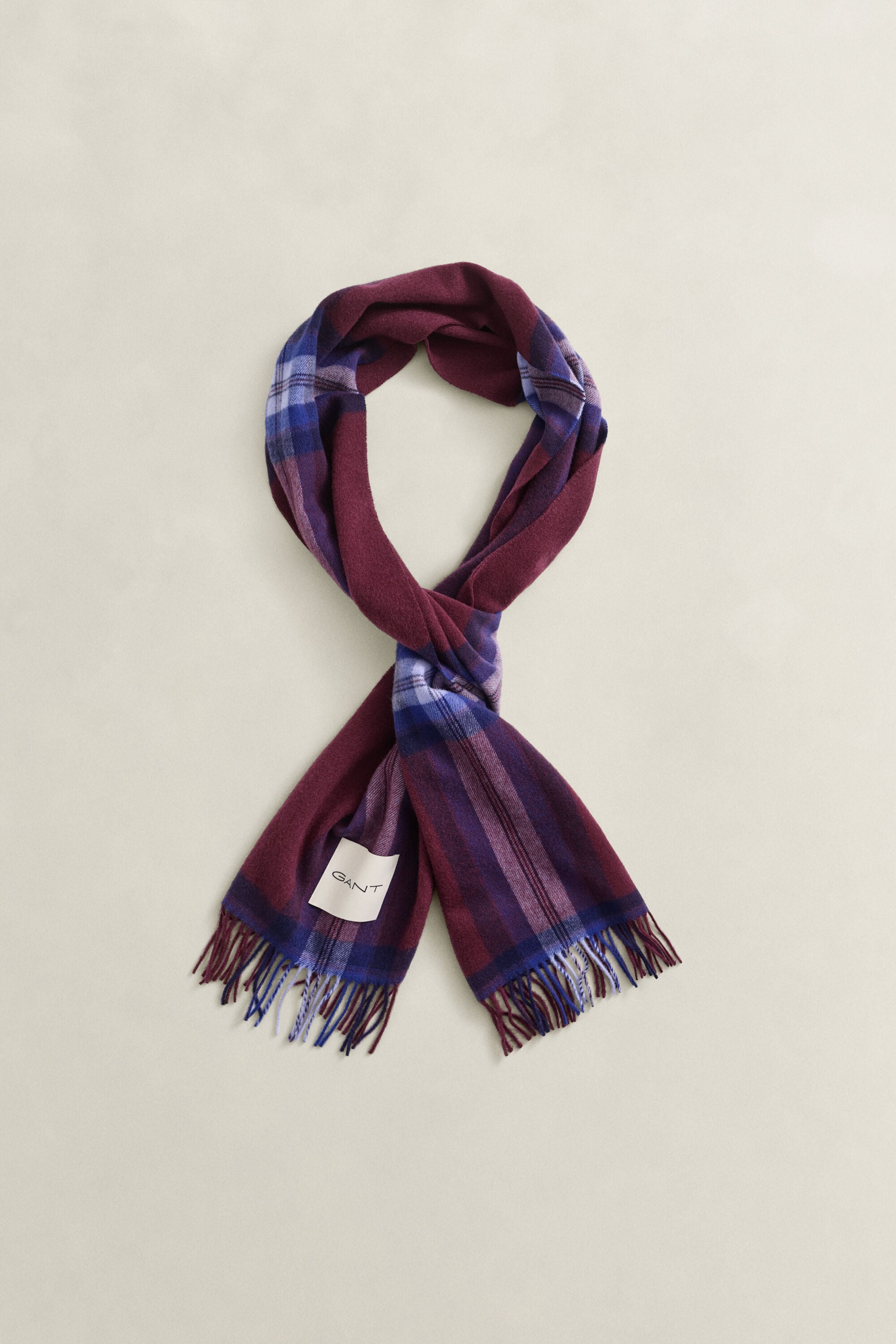 Wollschal mit Tartan-Muster