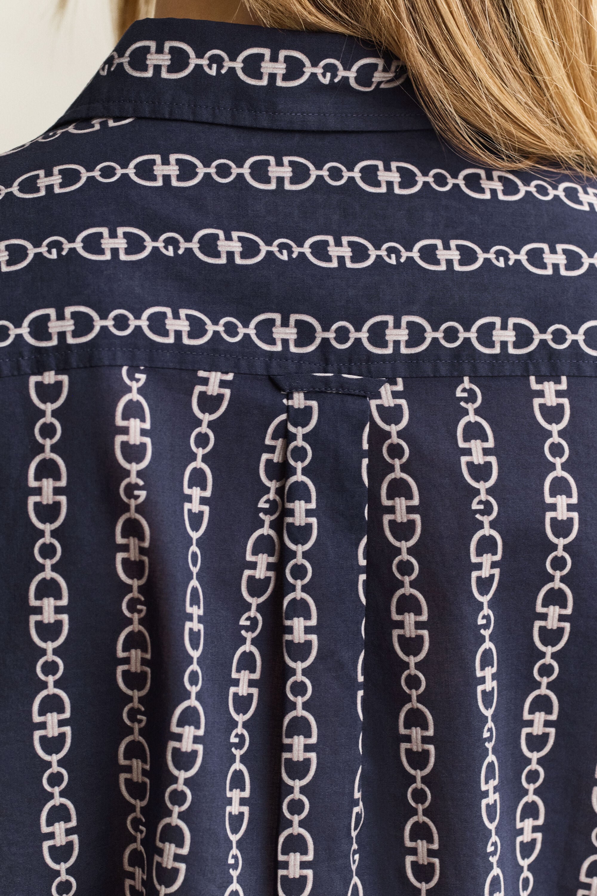 Bedruckte Bluse aus Baumwoll-Voile