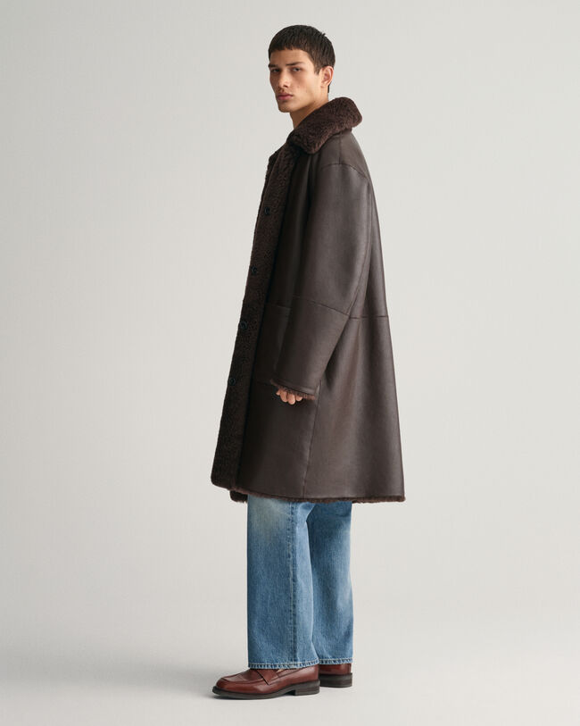 Shearling-Mantel