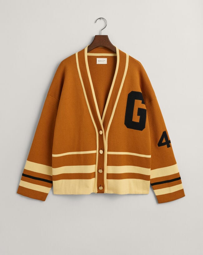 GANT Varsity V-Neck Strickjacke