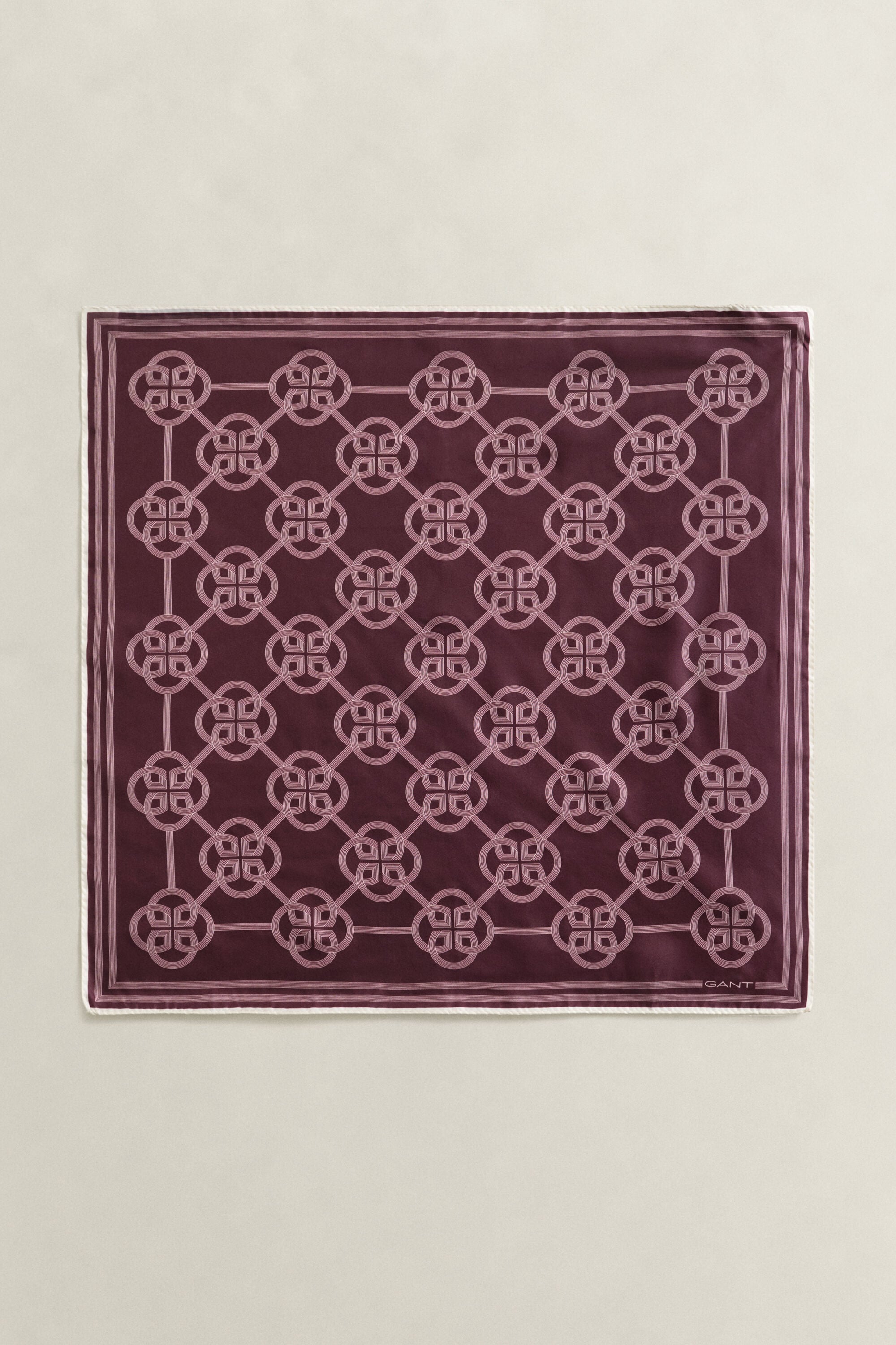 Monogram Seidentuch mit Print