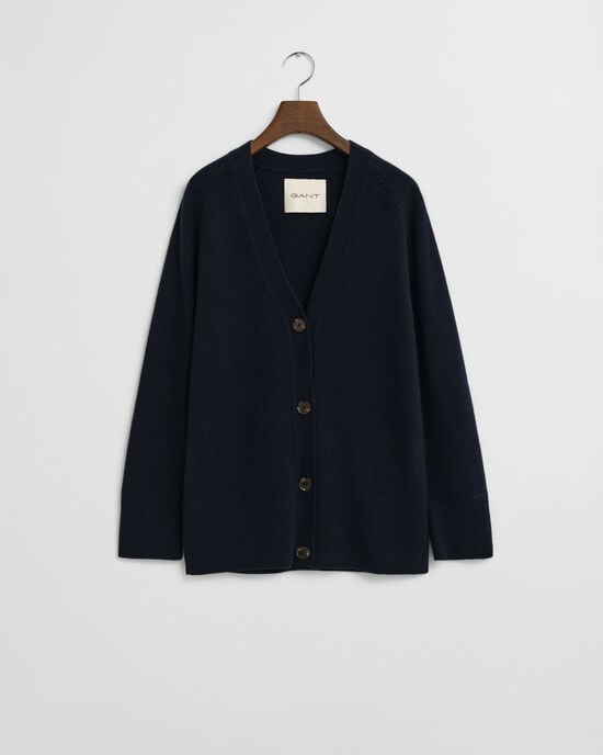 Strickjacke aus Wolle mit Kaschmiranteil