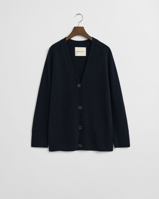 Strickjacke aus Wolle mit Kaschmiranteil