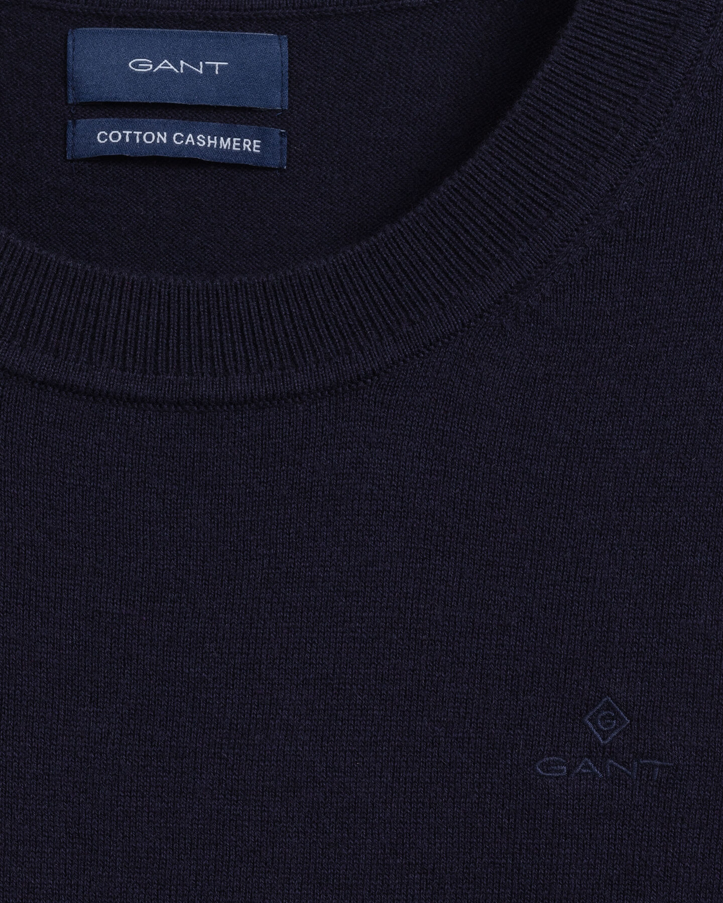 Baumwoll Kaschmir Rundhalspullover