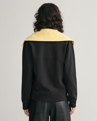 Sweatshirt mit halblangem Rei&szlig;verschluss im Blockfarbendesign