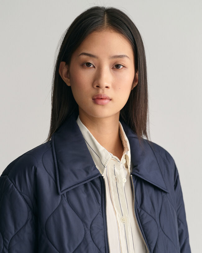 Steppjacke mit Kragen