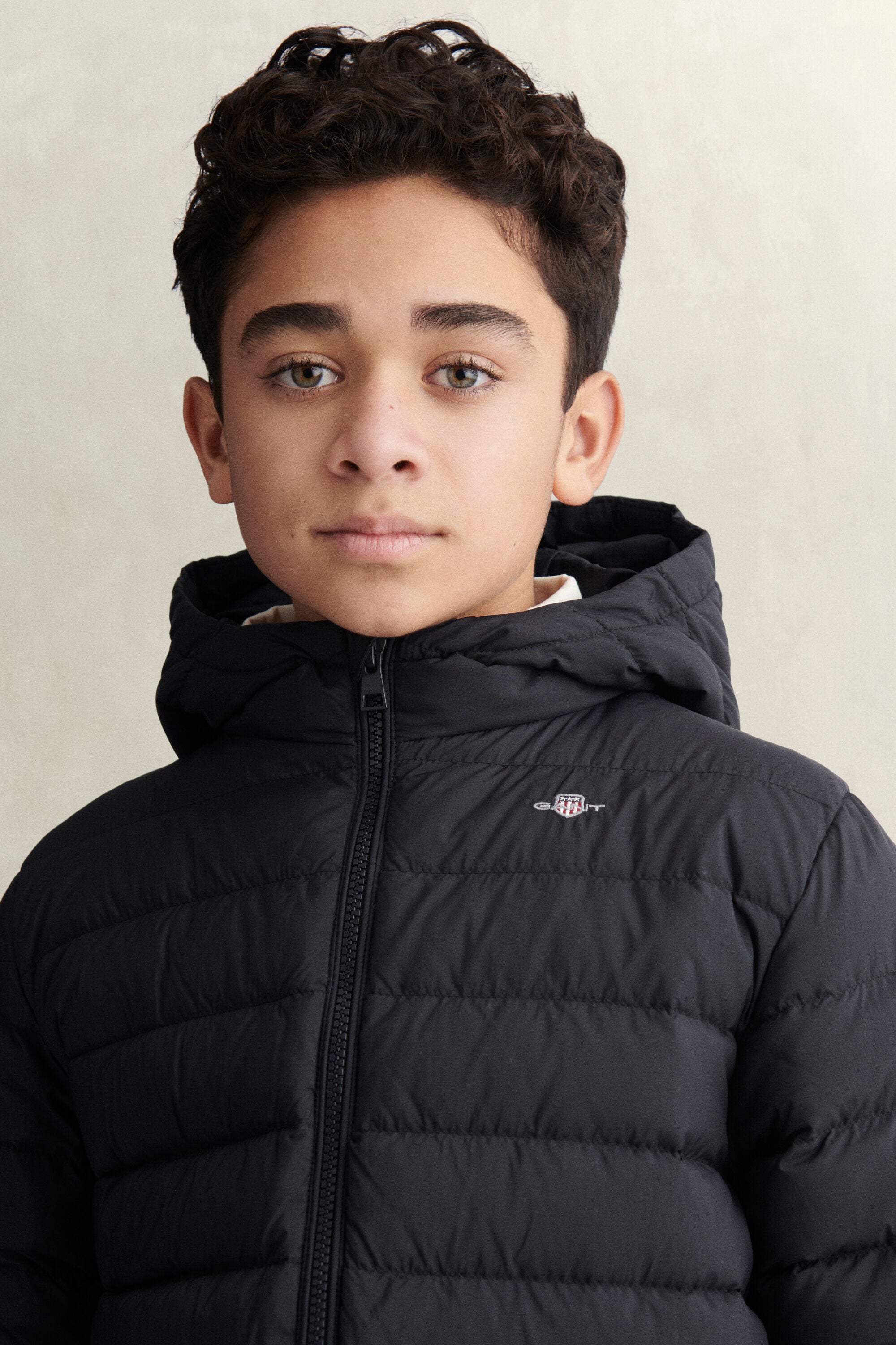 Leichte Teen Boys Daunenjacke mit Kapuze