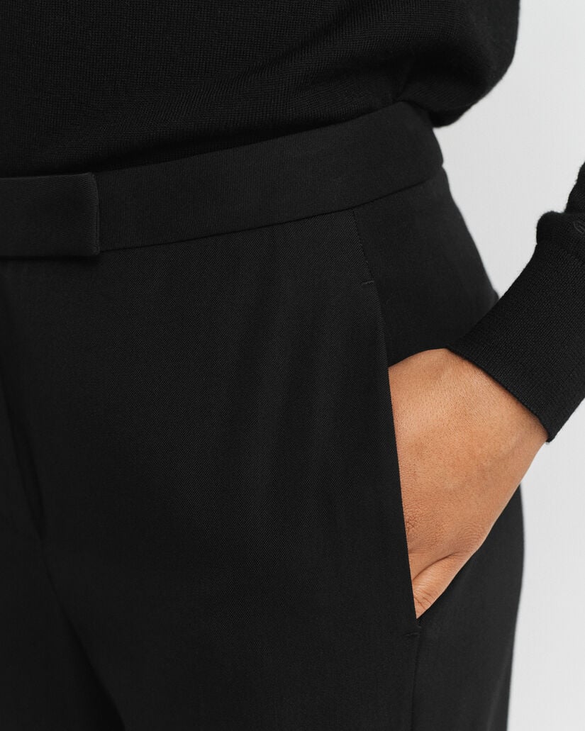 Ausgestellte Tuxedo Hose aus Wollgemisch