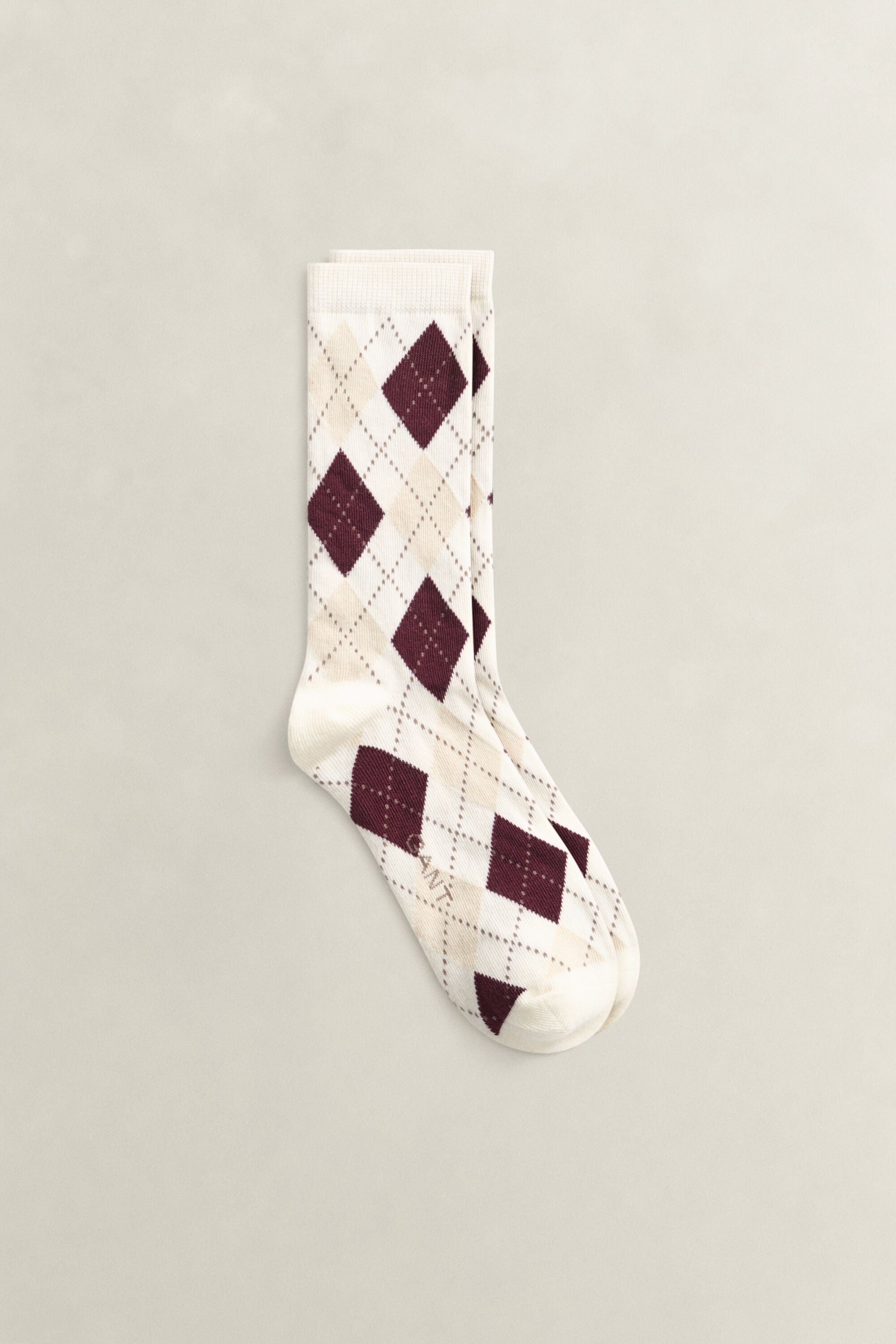 Argyle Socken mit Karomuster