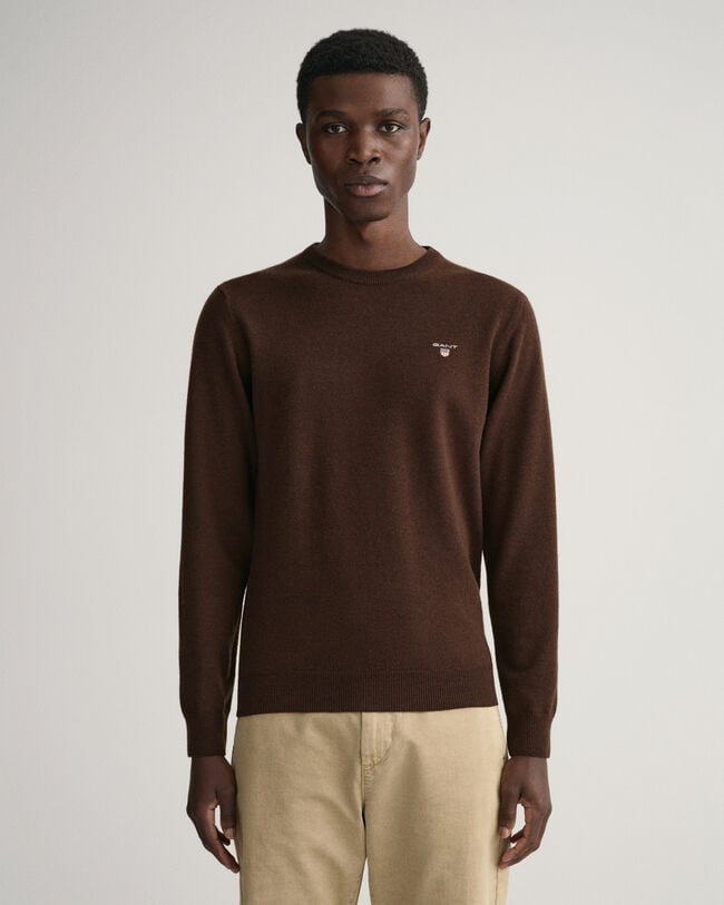 Rundhalspullover aus Super Fine Lambswool