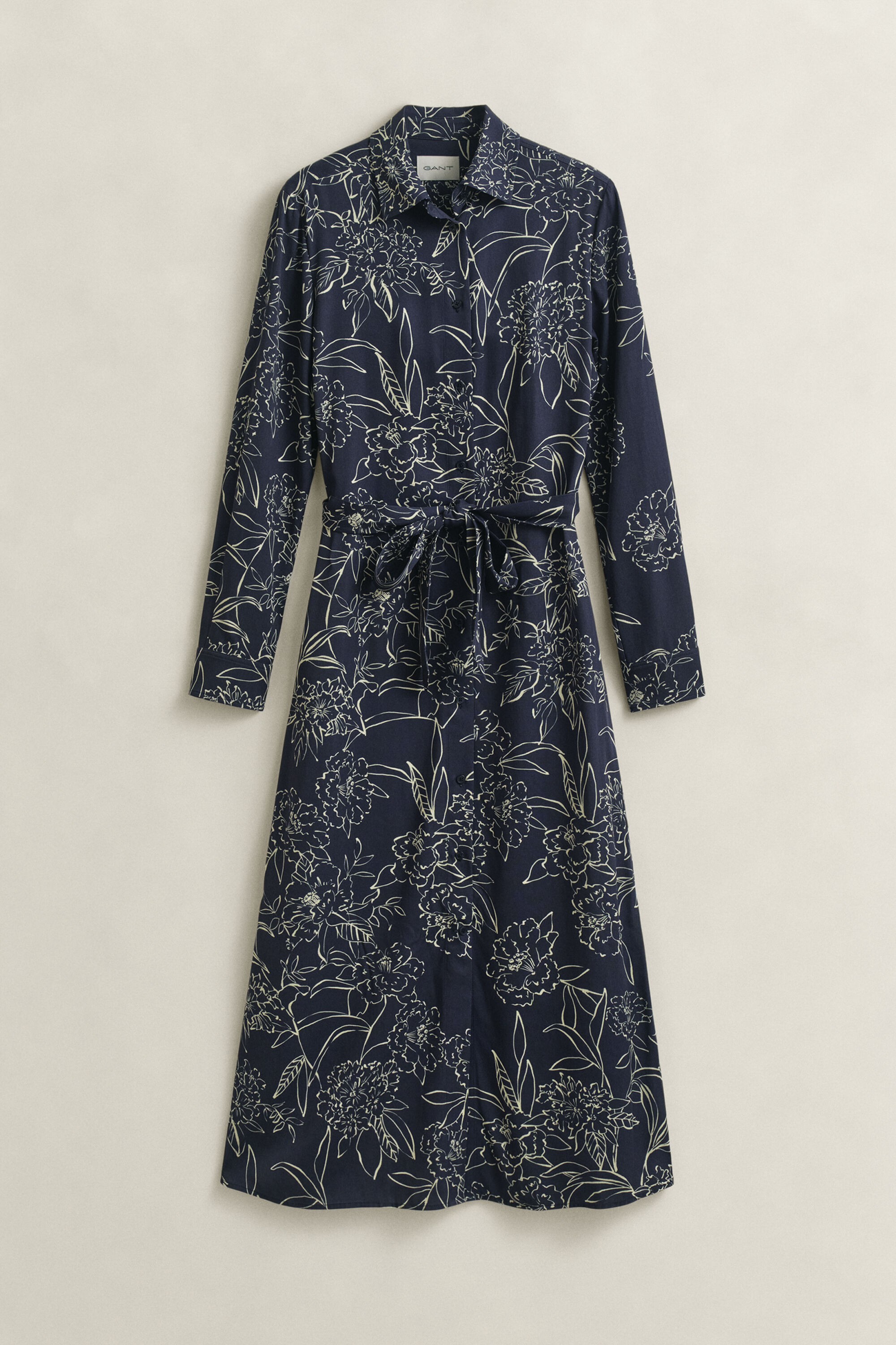 Hemdblusenkleid mit Blumen-Print