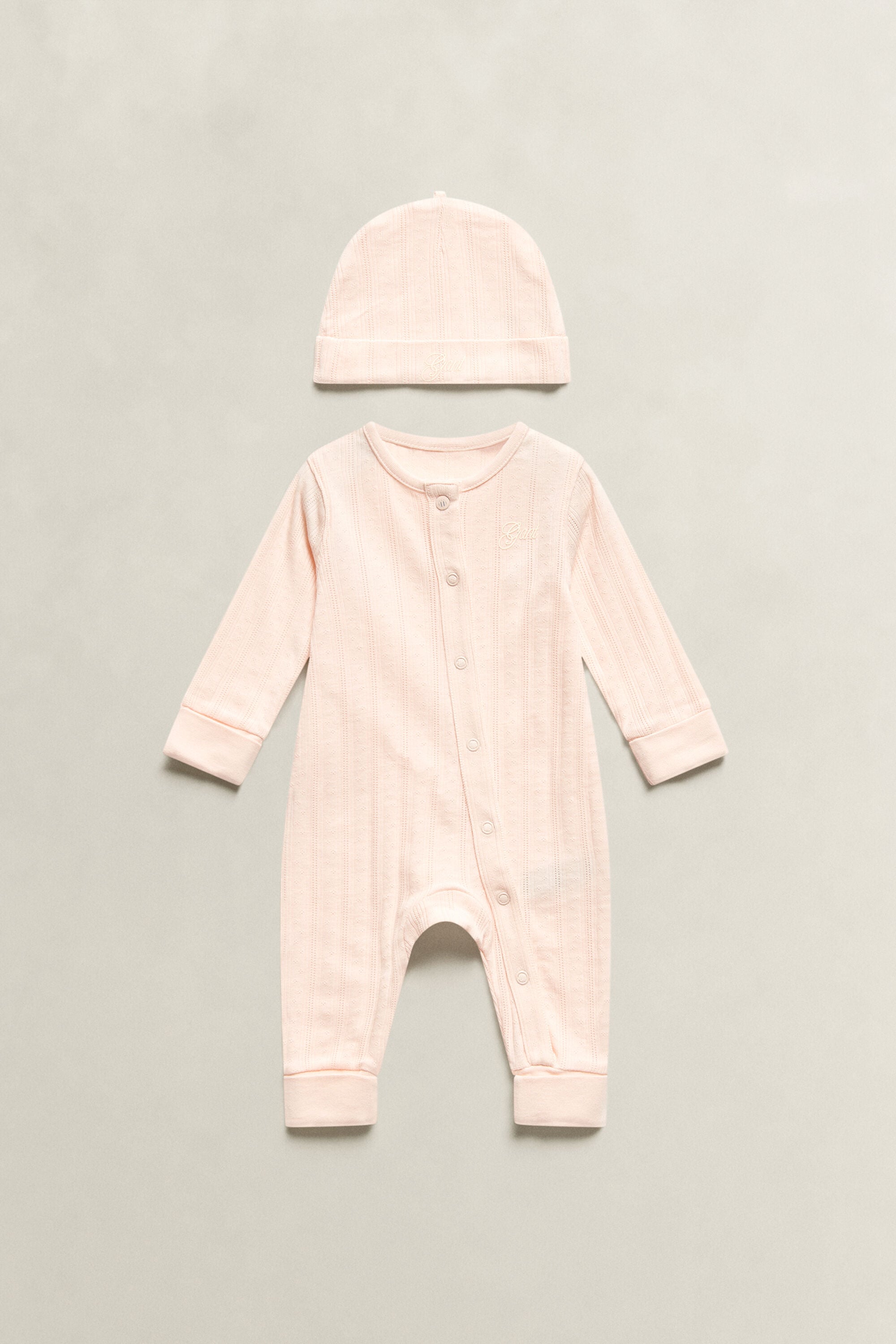 Baby Girls Set mit Schlafanzug und Mütze
