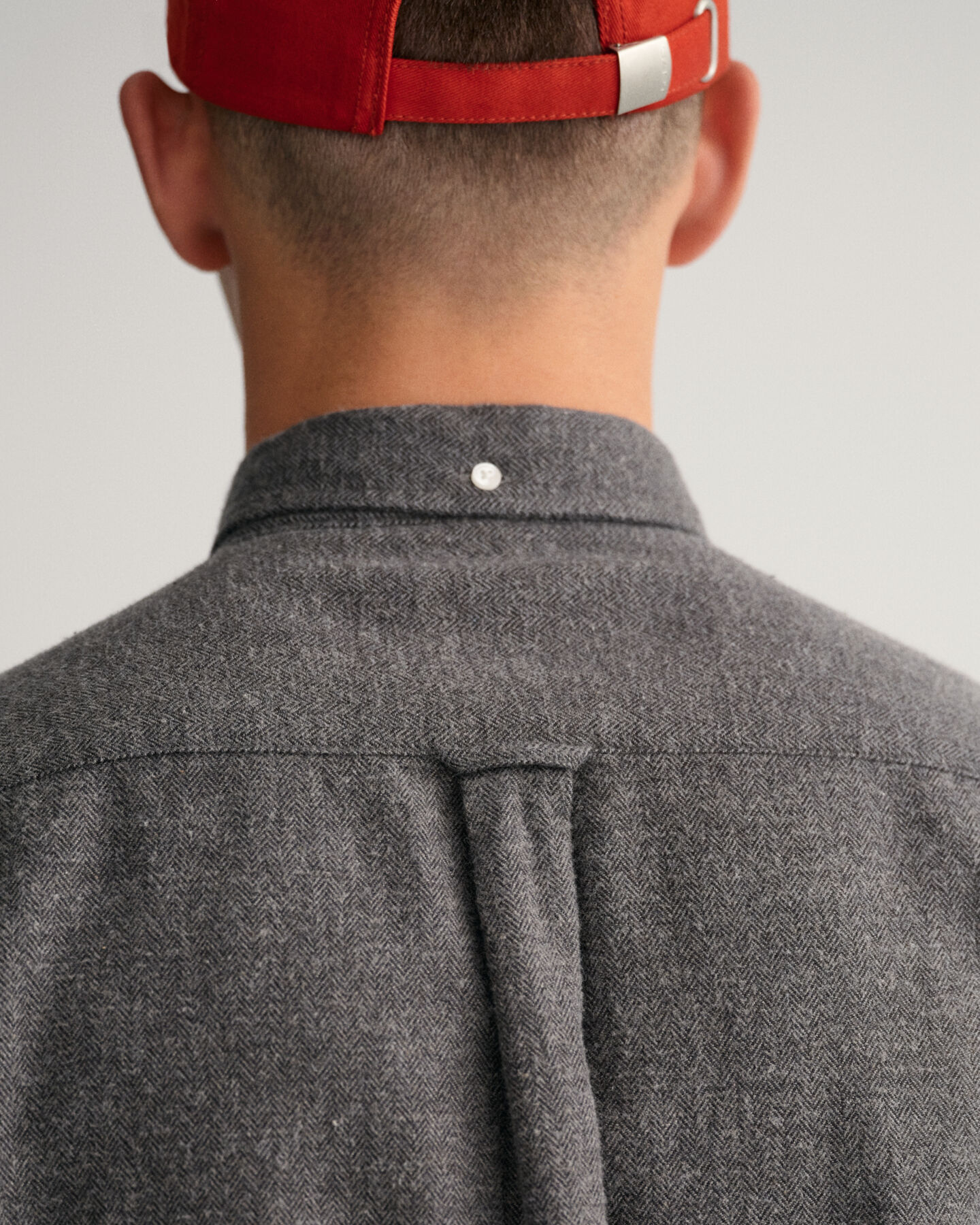 Regular Fit Hemd mit Fischgrätmuster