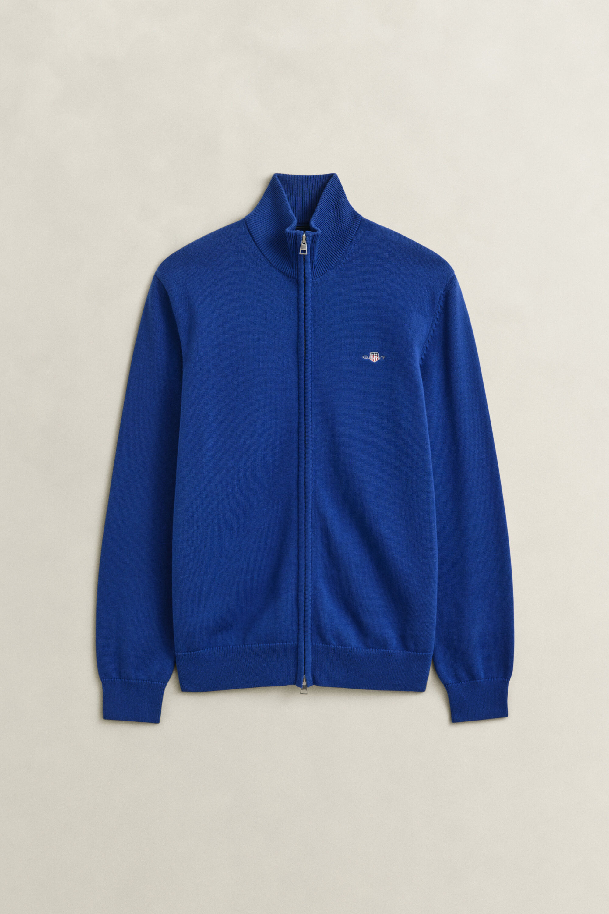 Casual Cotton Strickjacke mit Reißverschluss