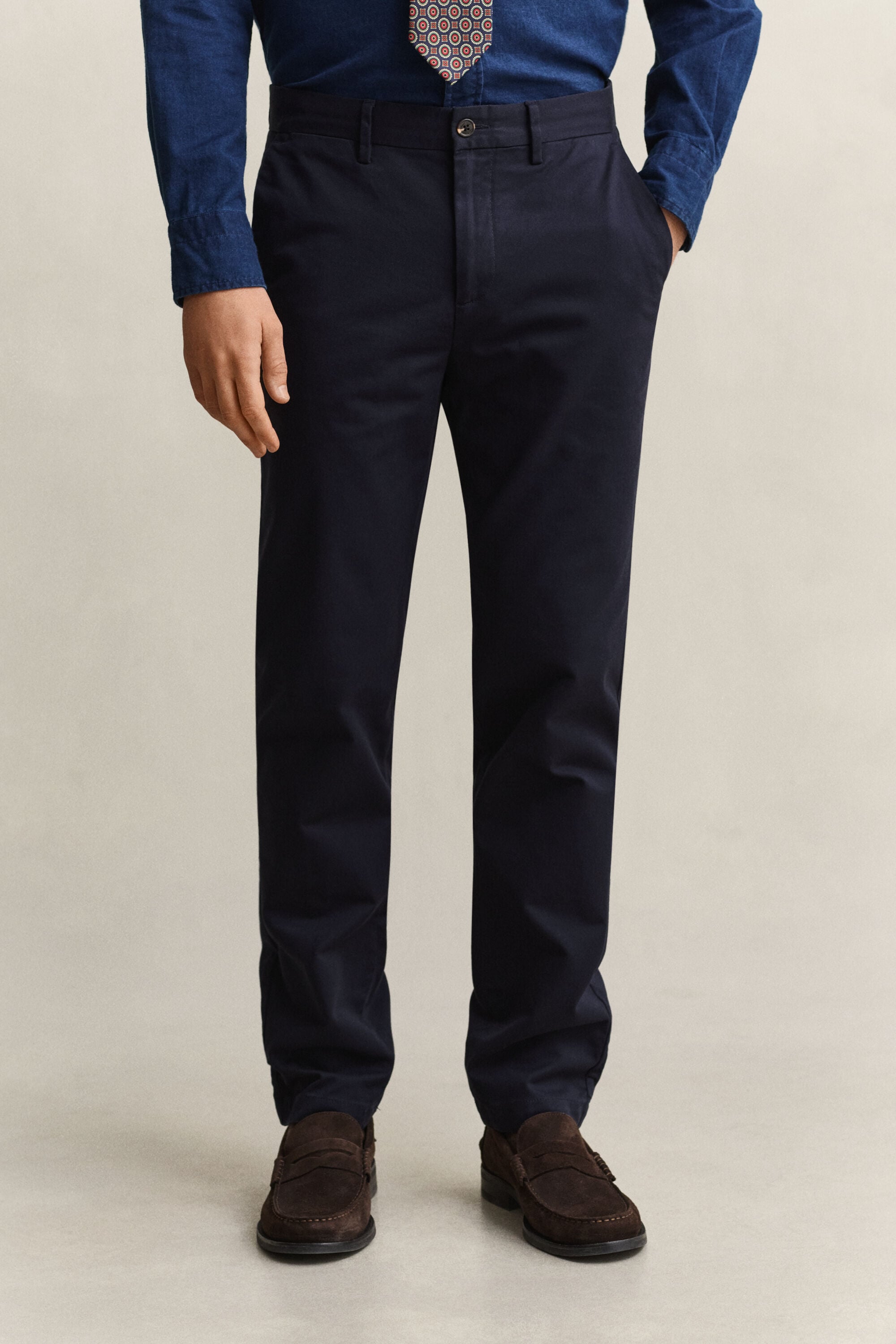 Elegante Slim Fit Chinohose