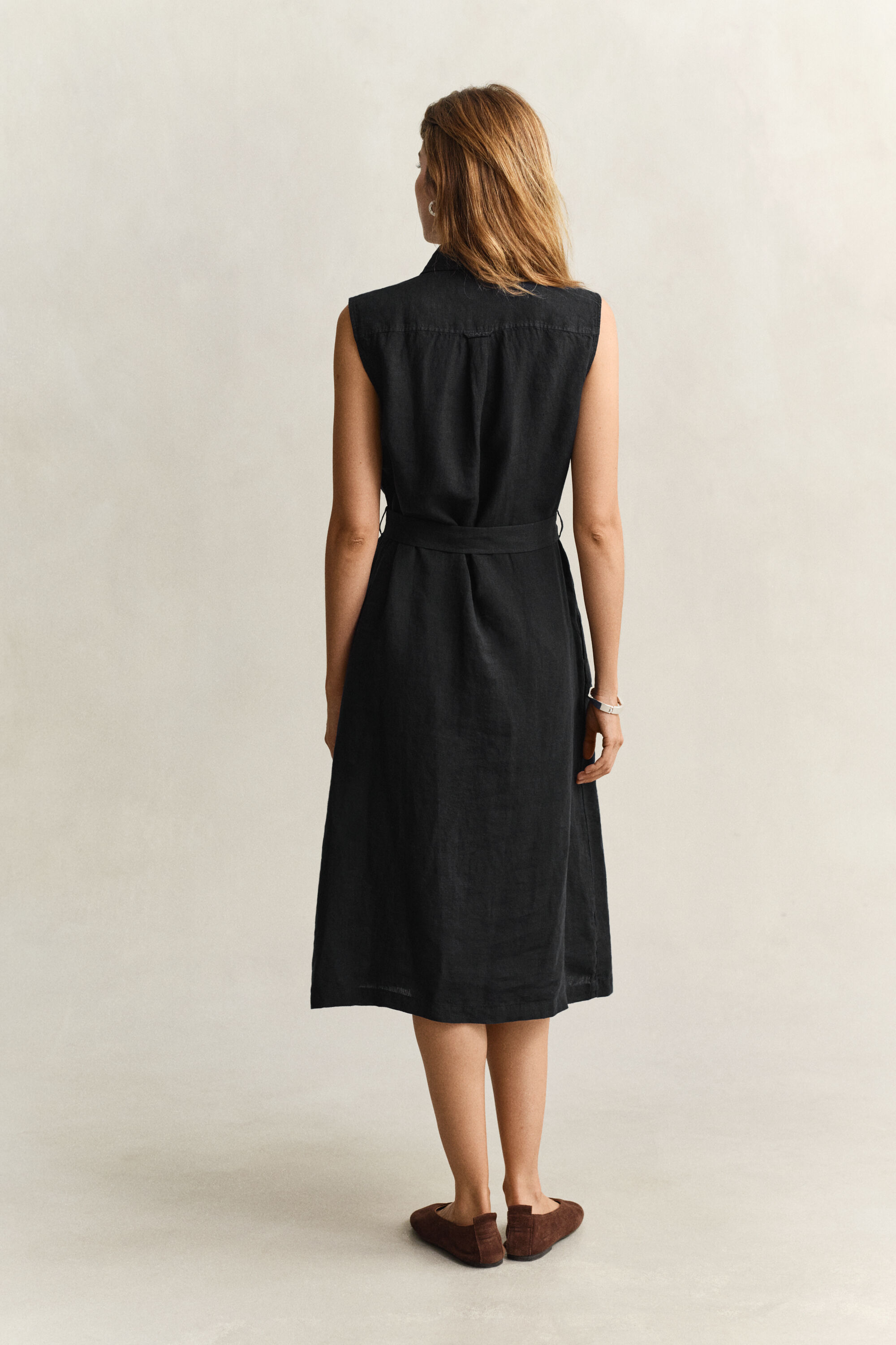 Ärmelloses Leinenkleid