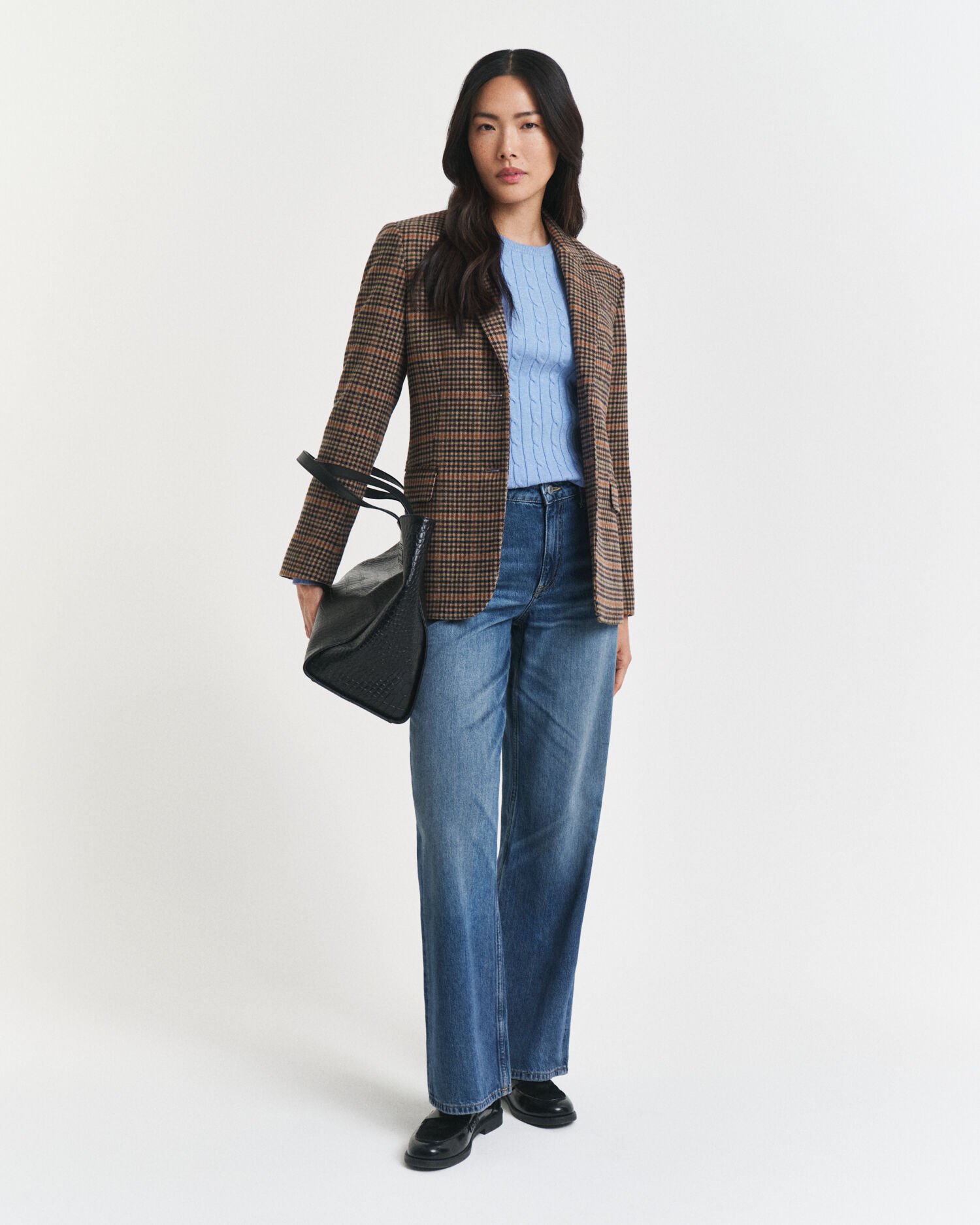 Zopfstrick Rundhalspullover