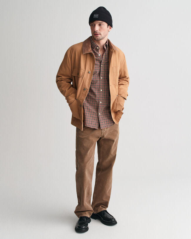 Leichtes Regular Fit Twill Hemd mit Vichy-Karos