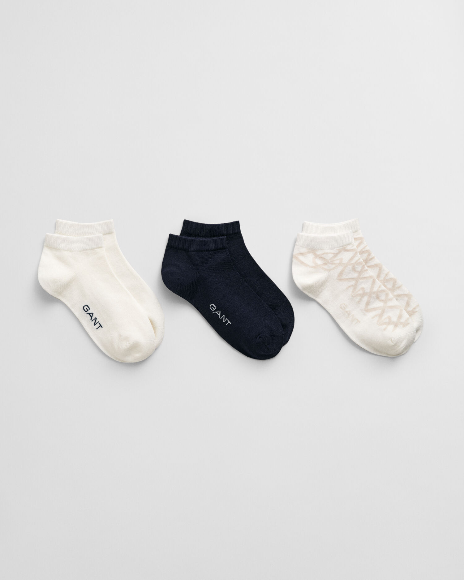3er-Pack Monogram Knöchelsocken