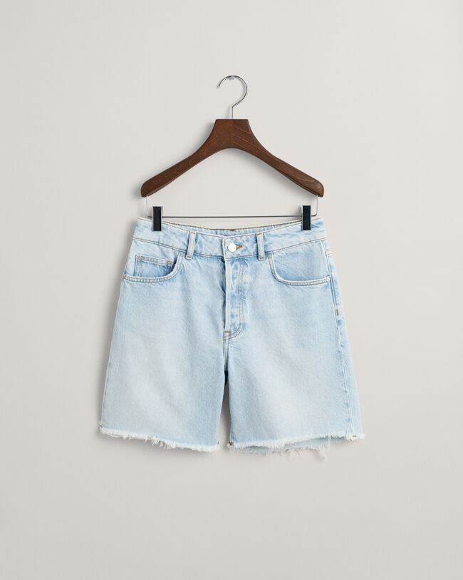 Mittellange Regular Fit Jeansshorts