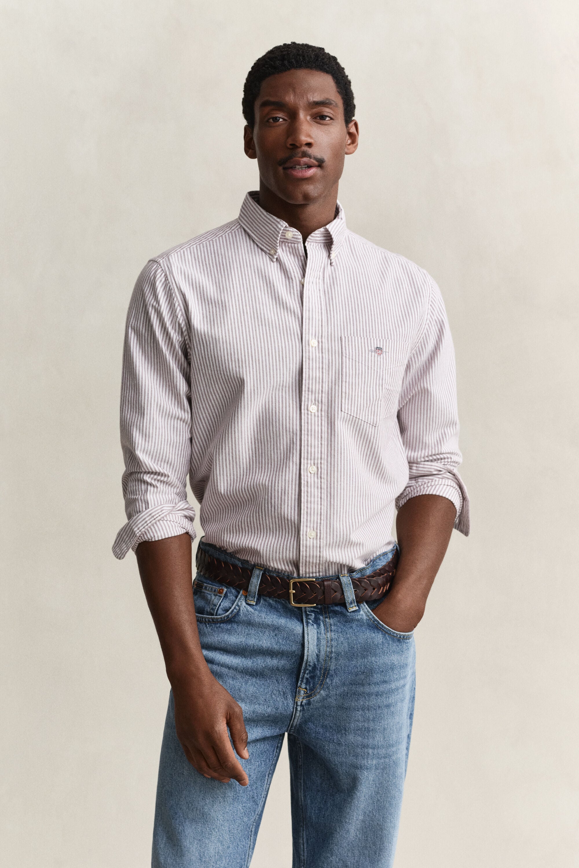 Banker Stripe Classic Oxford-Hemd