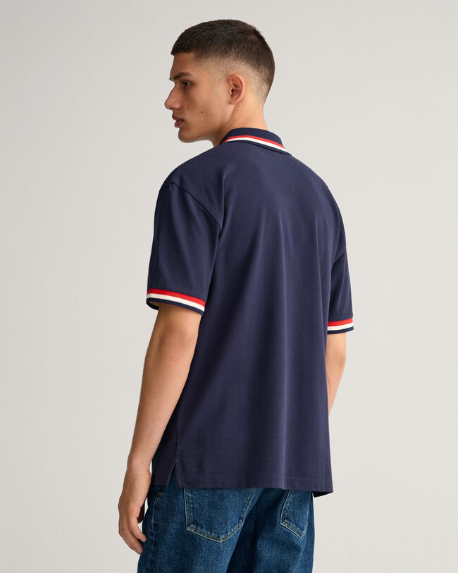 Retro Flag Piqu&eacute; Poloshirt